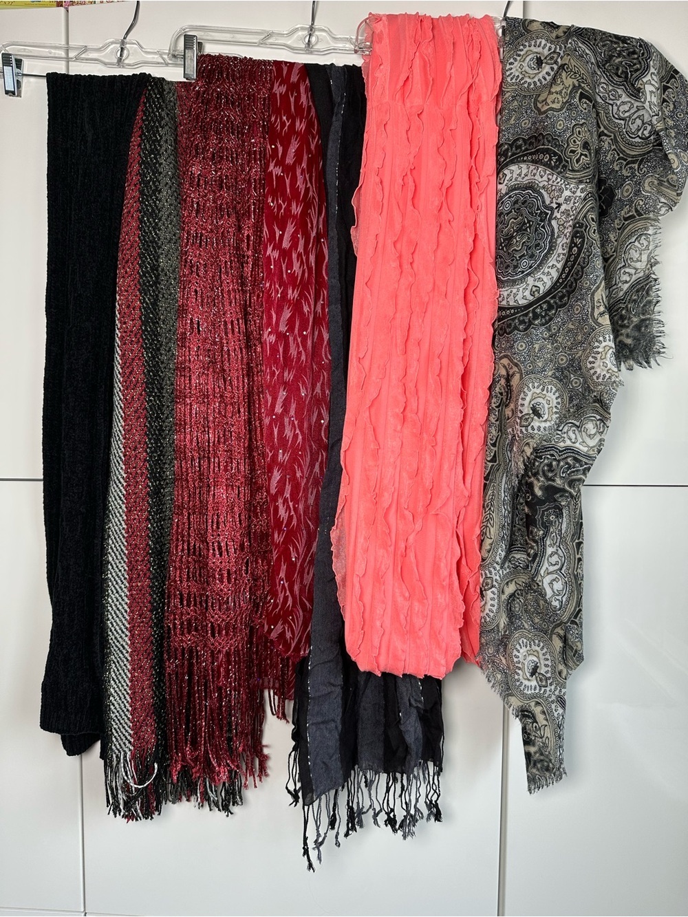 Lot of 6 (six) Scarves Multi Colored